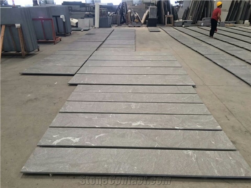 American Virginia Black Jet Mist Granite Tiles & Slab Exterior - Interior Wall and Floor Applications, Countertops, Pool