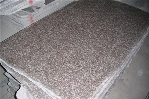 China G664 Bainbrook Brown Pink Luoyuan Red Sunset Coffee New Marry Granite Polished Flamed Random Gangsaw Half Slabsthin Tiles Cut to Size