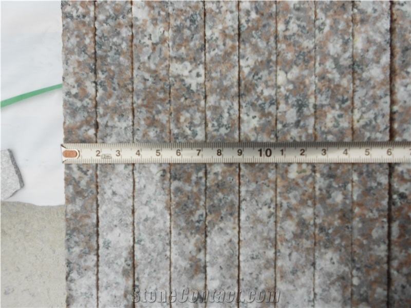 China G664 Bainbrook Brown Pink Luoyuan Red Sunset Coffee New Marry Granite Polished Flamed Random Gangsaw Half Slabsthin Tiles Cut to Size