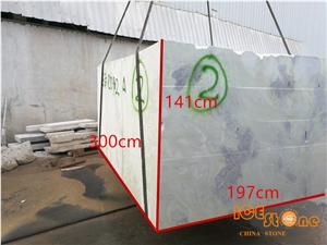 China Light Jade Block,Chinese Green Block,Grade Nature Stone,Own Block Yard and Slab Yard,White and Green Block,Quarry Owner with Ce Certifica