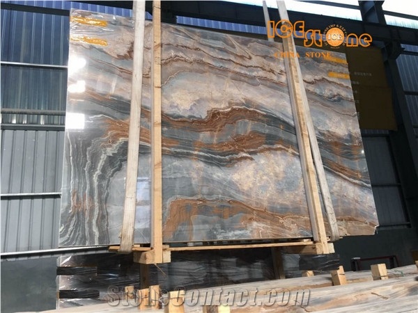 China Monet Sky Slabs&Tiles,Chinese Multicolor Marble,Nice Decorated Stone,Big Gang Saw Slab in Large Stock and Cheap Price,Own Warehouse & Block Yard