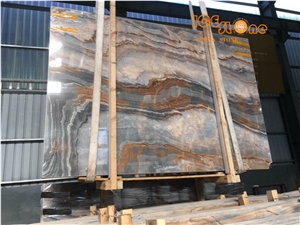 China Monet Sky Slabs&Tiles,Chinese Multicolor Marble,Nice Decorated Stone,Big Gang Saw Slab in Large Stock and Cheap Price,Own Warehouse & Block Yard