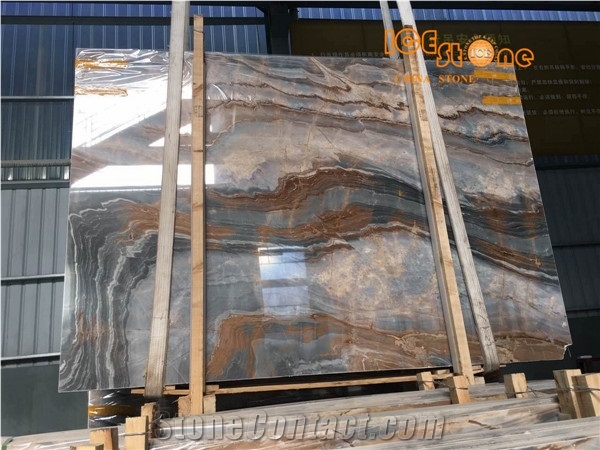 China Monet Sky Slabs&Tiles,Chinese Multicolor Marble,Nice Decorated Stone,Big Gang Saw Slab in Large Stock and Cheap Price,Own Warehouse & Block Yard