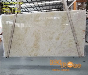 China Polished Crystal Whtie Onyx Tiles & Slabs/Chinese Floor Wall Covering/Stone Flooring/Pattern/Transprancy/Light Through/Special