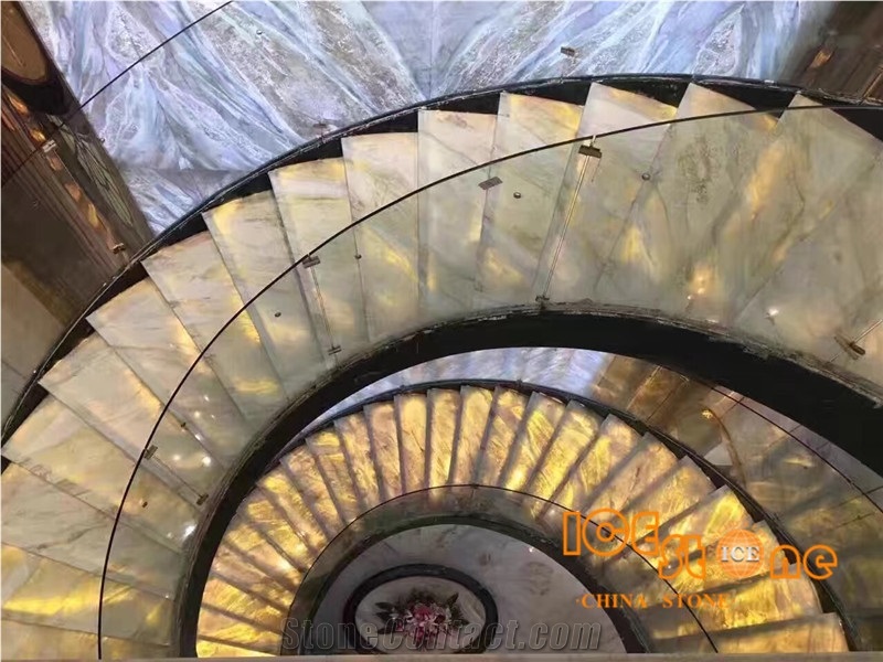 China Polished Talli Blue Moon River Bookmatch Marble Slabs Tile; Crystal Transparency Stone; Own Factory Quarry; Wall Floor Covering