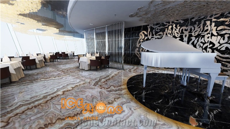 Chinese Rainbow Onyx, China Colorful Onyx,Nice Decorated Stone,Good for Bookmatch,Interior Wall and Floor Applications