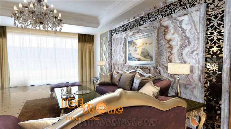Chinese Rainbow Onyx, China Colorful Onyx,Nice Decorated Stone,Good for Bookmatch,Interior Wall and Floor Applications