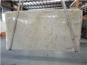 Chinese White Onyx Blocks, Natural Stone for Bathroom Vanity Countertops, Own Quarry Polished Slabs Transparency for Project, Own Factory Sale