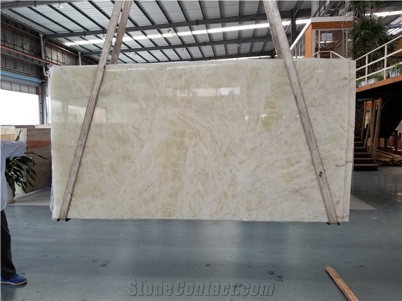 Chinese White Onyx Blocks, Natural Stone for Bathroom Vanity Countertops, Own Quarry Polished Slabs Transparency for Project, Own Factory Sale