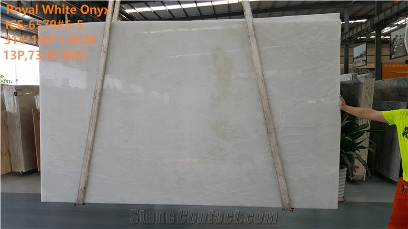 Rhino White Onyx Tiles and Slabs,Namibia Onyx Covering with Leather or Polish Finished,Own Factory with Italian Quality Process and Bookmatch Pattern