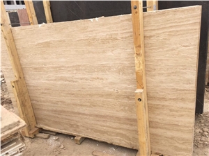 Cream Travertine- Light Travertine Blocks Of Iran