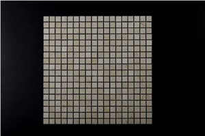 Egyptian Spanish Beige Brown Marble Mosaics Hexagon Linear Strips Square