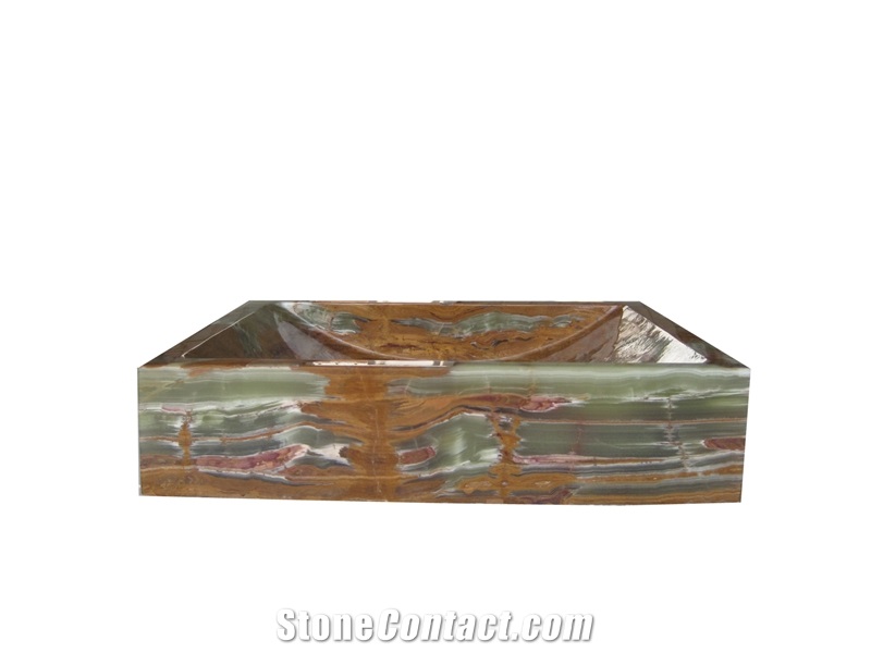 Natural Stone Vessel Sinks,Wash Basins,Bathroom Sinks/Basins，Onyx Sinks，Onyx Wash Bowls,