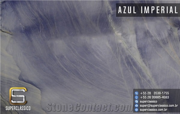 Azul Imperial Quartzite Slabs