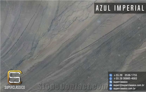 Azul Imperial Quartzite Slabs