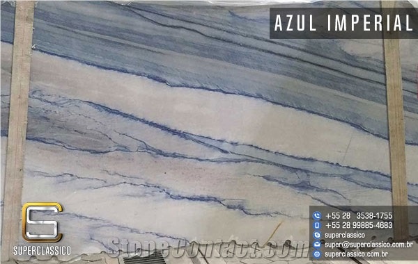 Azul Imperial Quartzite Slabs