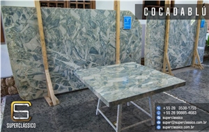 Cocadablu Quartzite Slabs, Cocada Blue Quartzite
