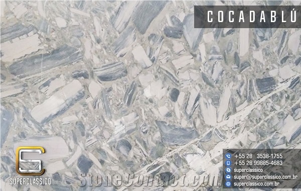 Cocadablu Quartzite Slabs, Cocada Blue Quartzite