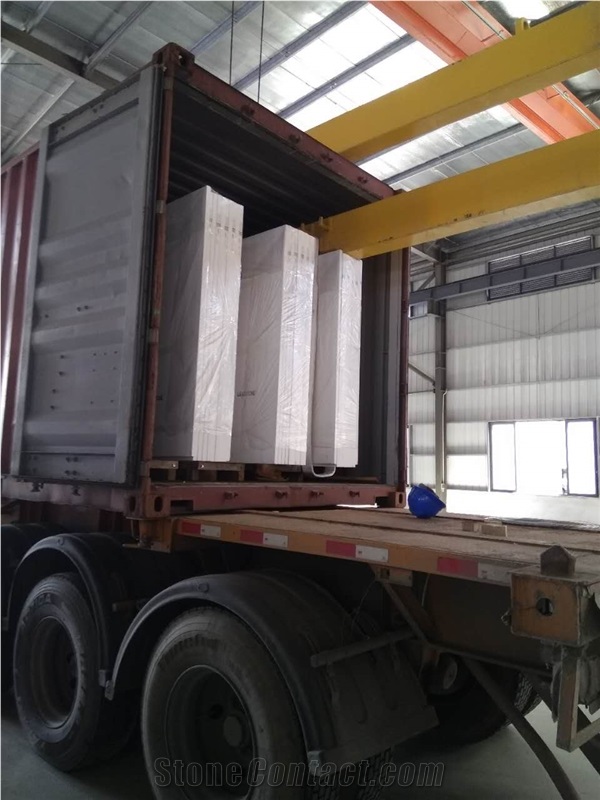 Artificial Calacatta White Quartz Slab