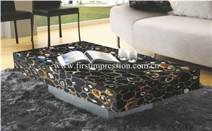 Cheapest Black Agate Slabs & Tiles/ Backlit Semiprecious Stone Black Agate Slab Panel/ Agate Gemstone Tiles for Floor, Wall, Tops Covering