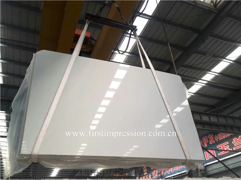 Pure White Jade Marble Tiles & Slabs /China White Jade Slab /Sichuan White Marble /China Absolutely White Jade Marble Slab for Wall and Flooring