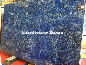 Azul Bahia Granite Slabs, Blue Granite Slabs