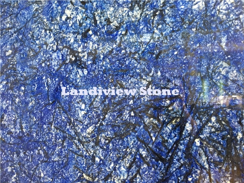 Azul Bahia Granite Slabs, Blue Granite Slabs