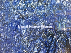 Azul Bahia Granite Slabs, Blue Granite Slabs