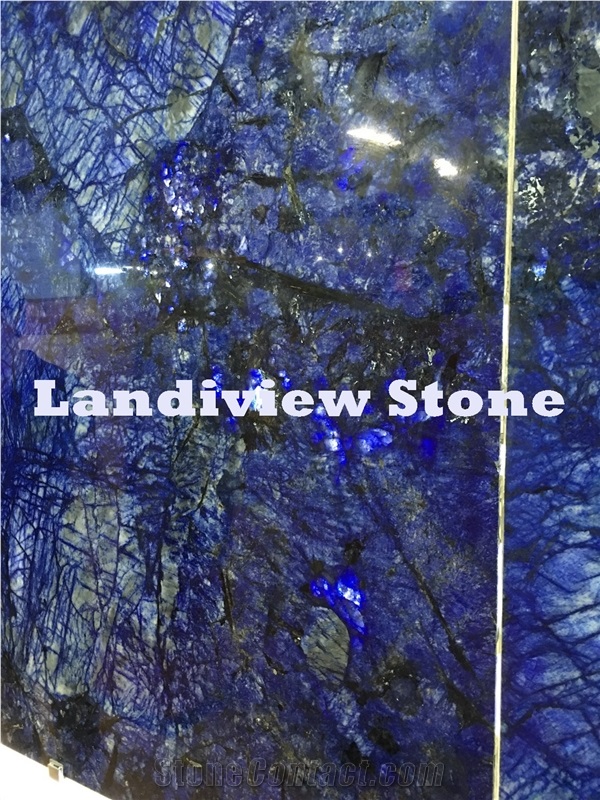 Azul Bahia Granite Slabs, Blue Granite Slabs
