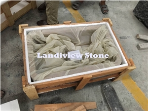 Brown Travertine Kitchen Basin, Travertine Kitchen Sink