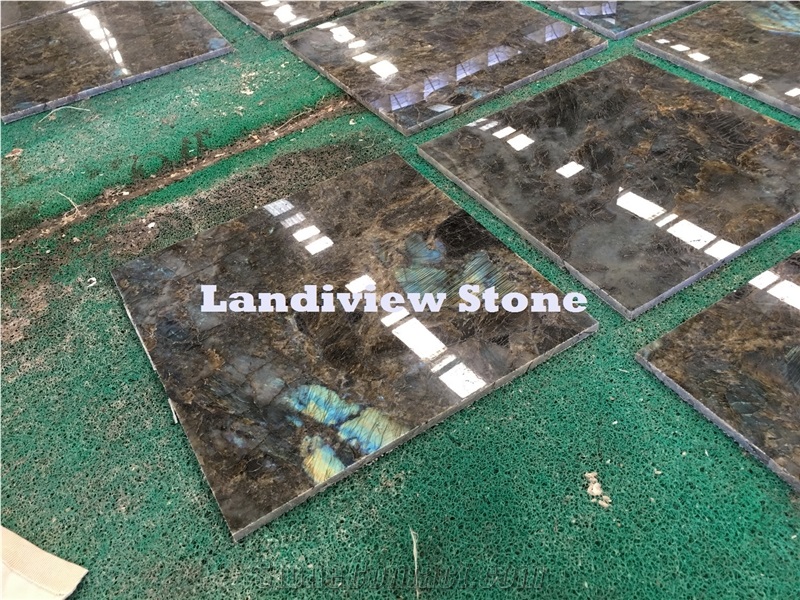 Lemurian Blue Granite Tiles, Labradorite Blue Granite Tiles