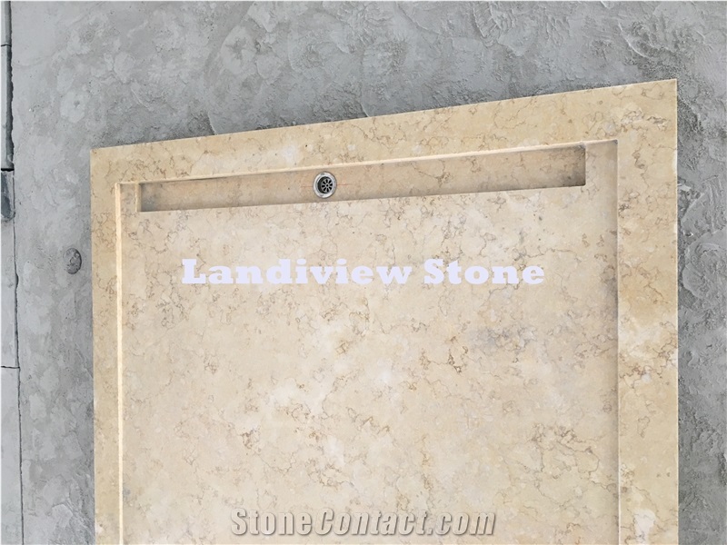 Sunny Yellow Shower Tray, Marble Shower Tray, Sunny Yellow Shower Base