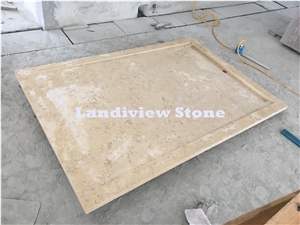 Sunny Yellow Shower Tray, Marble Shower Tray, Sunny Yellow Shower Base