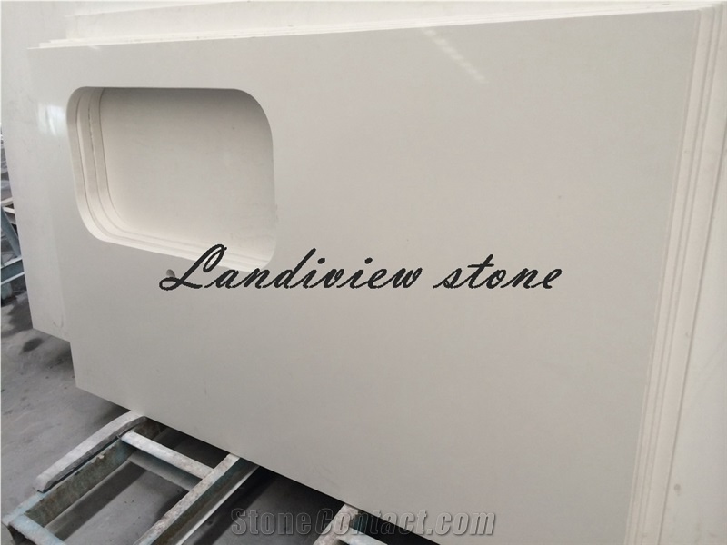White Quartz Kitchen Tops, White Quartz Countertops, Artificial Stone Countertops