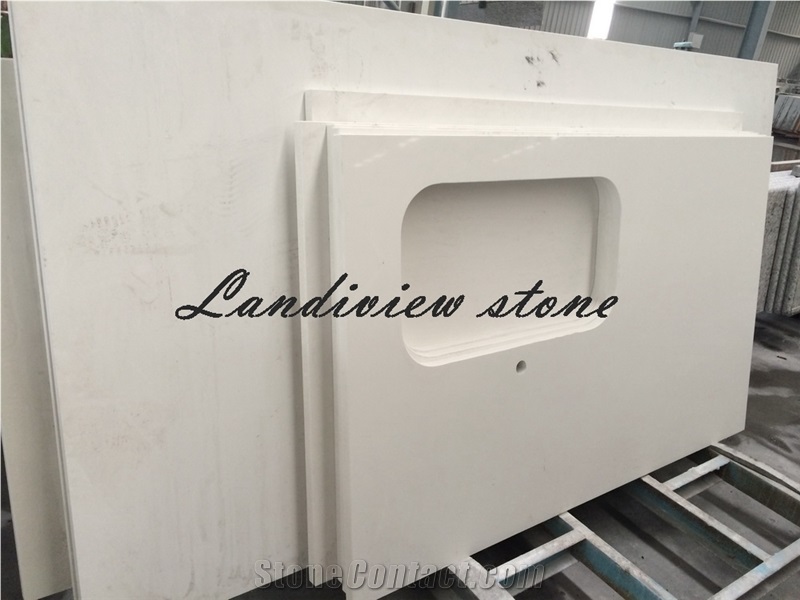White Quartz Kitchen Tops, White Quartz Countertops, Artificial Stone Countertops