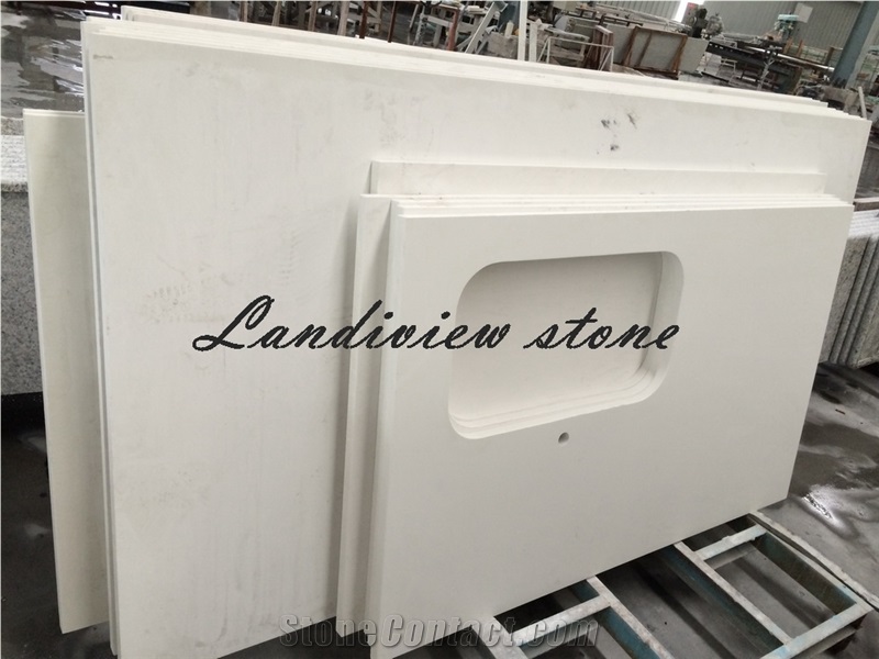 White Quartz Kitchen Tops, White Quartz Countertops, Artificial Stone Countertops