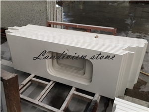 White Quartz Kitchen Tops, White Quartz Countertops, Artificial Stone Countertops