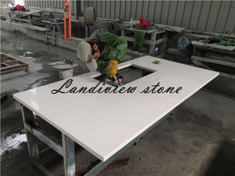 White Quartz Kitchen Tops, White Quartz Countertops