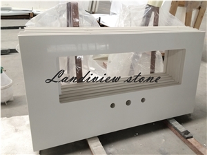 White Quartz Vanity Tops, White Quatz Bathroom Tops, Quartz Countertops
