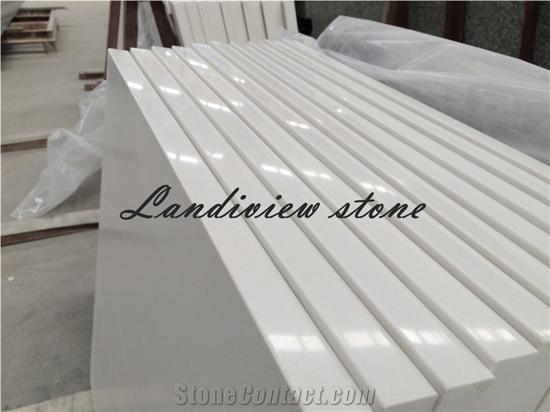 White Quartz Vanity Tops, White Quatz Bathroom Tops, Quartz Countertops