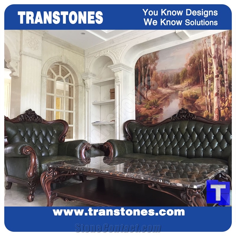 China White Onyx Stones Hot Alabaster Materials Artificial Resin Wall Panel Building Stone Materials