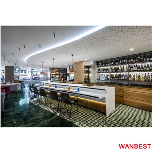 Cheap Custom White Acrylic Top Solid Surface Restaurant Buffet Fast Food Dining Table Coffee Shop Nightclub Pub Bar Counter Reception Cashier Desk Cheap Custom White Acrylic Top Solid Surface Restaurant Buffet Fast Food Dining Table Coffee Shop Nightclub Pub Bar Counter Reception Cashier Desk