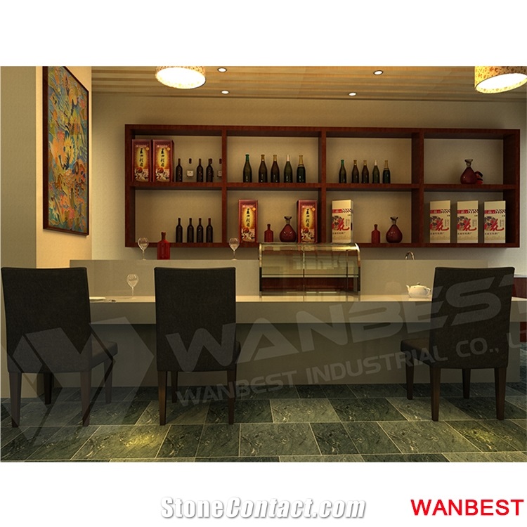 Cheap Long Artificial Stone School Cafeteria Room Restaurant Dining Table Bar Counter Set