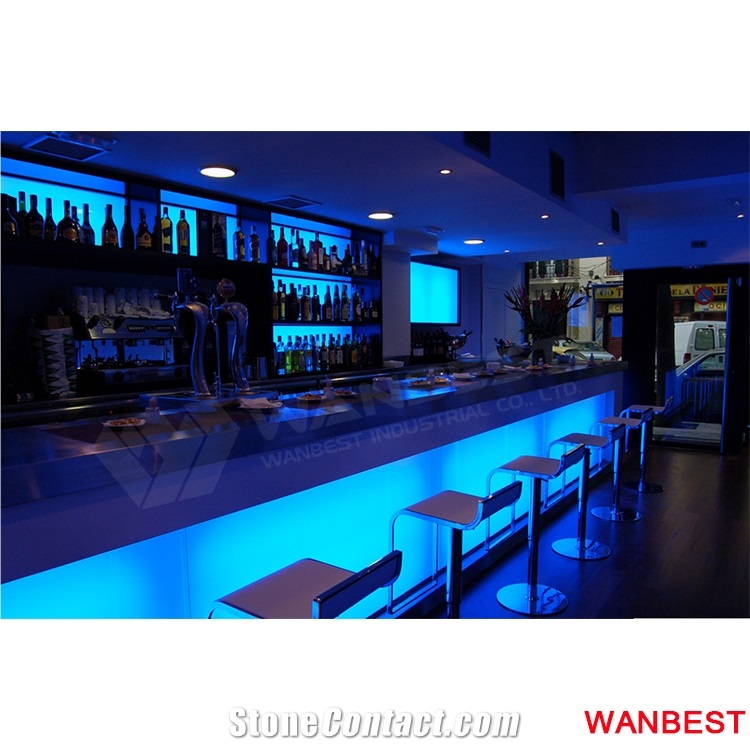 China Black Rectangle Bar Cocktail Counter Restaurant Dining Table with Stools