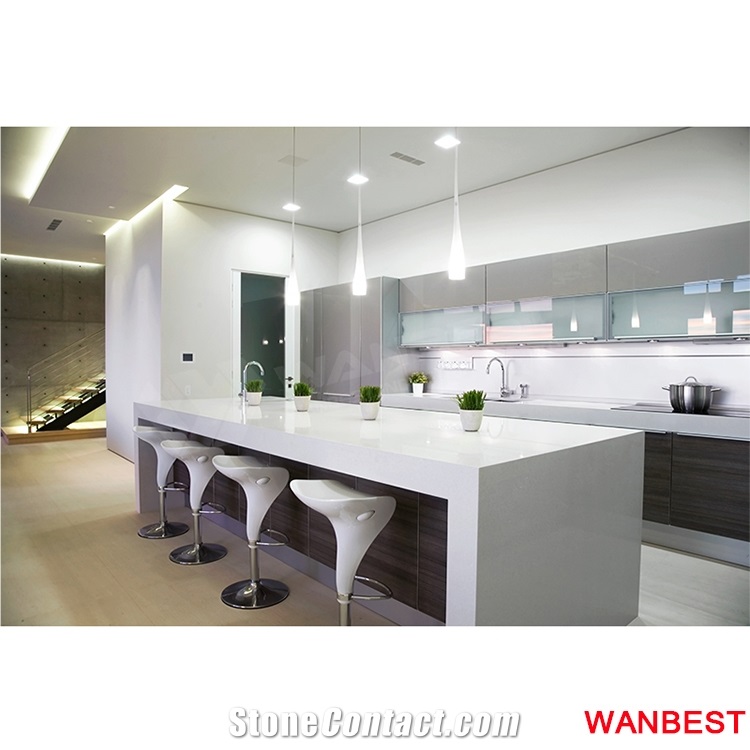 Customized Acrylic Top Mobile Restaurant Kitchen Bread Work Table Bench Counter