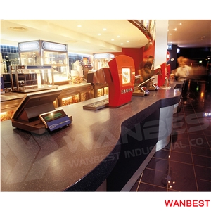 Customized Curved Coffee Fast Food Juice Shop Order Counter Front Cashier Desk Customized Curved Coffee Fast Food Juice Shop Order Counter Front Cashier Desk