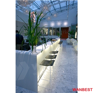 Luxury Artificial Stone Restaurant Coffee Shop Bar Drinking Counter Front Cash Desk Led Lighting Luxury Artificial Stone Restaurant Coffee Shop Bar Drinking Counter Front Cash Desk Led Lighting