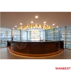 Modern Acrylic Artificial Stone Half Round Semi Circle Nightclub Pub Bar Counter Restaurant Juice Cashier Desk Hotel Hall Reception Desk with Light Modern Acrylic Artificial Stone Half Round Semi Circle Nightclub Pub Bar Counter Restaurant Juice Cashier Desk Hotel Hall Reception Desk with Light