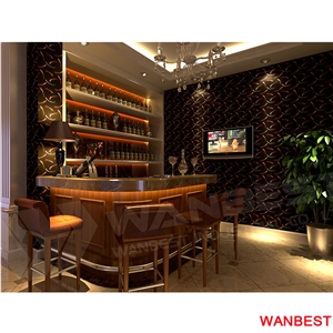 Modern Artificial Stone Acrylic Top Wood Large Round Hotel Juice Coffee Shop Night Club Wine Bar Cocktail Counter Drinking Table with High Stools