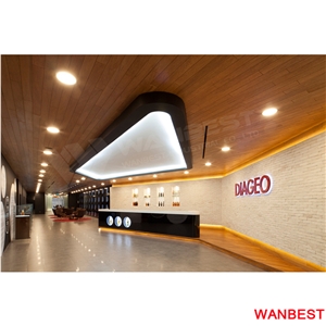 Modern Customized Solid Surface Artificial Marble Led Lighting Hotel Pub Night Club Restaurant Juice Bar Front Cashier Counter Reception Area Desk